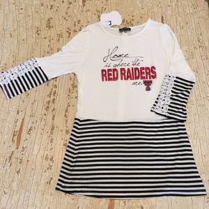 Texas Tech Tunic Top XS